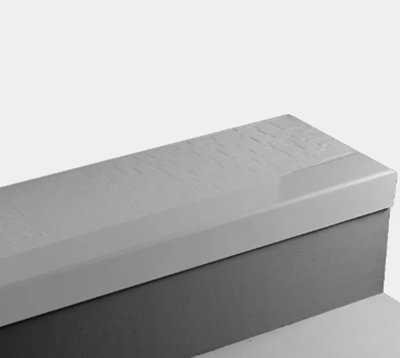 Johnsonite White Cubis Textured Rubber Moulding / Trim, 12 1/4" x 36" Angle Fit Stair Tread Without Riser (Sq)