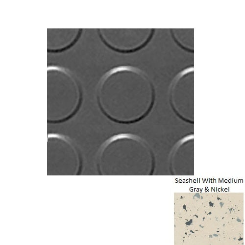 Spextones Seashell Rubber Tile, 18" x 18"