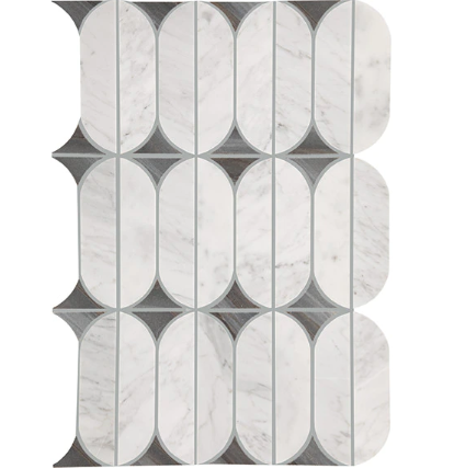 Perfit Mosaix Ashen Palissandro & Carrara White Natural Stone Mosaic - Spring - Polished