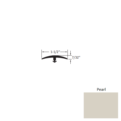 Johnsonite Pearl Vinyl T Molding Trim