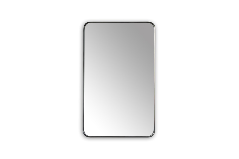 Black HDF Framed Wall Bathroom Mirror 20" x 32"