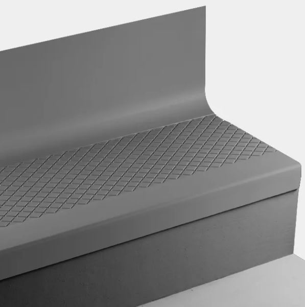 Charcoal Diamond Rubber Moulding / Trim Stair Tread