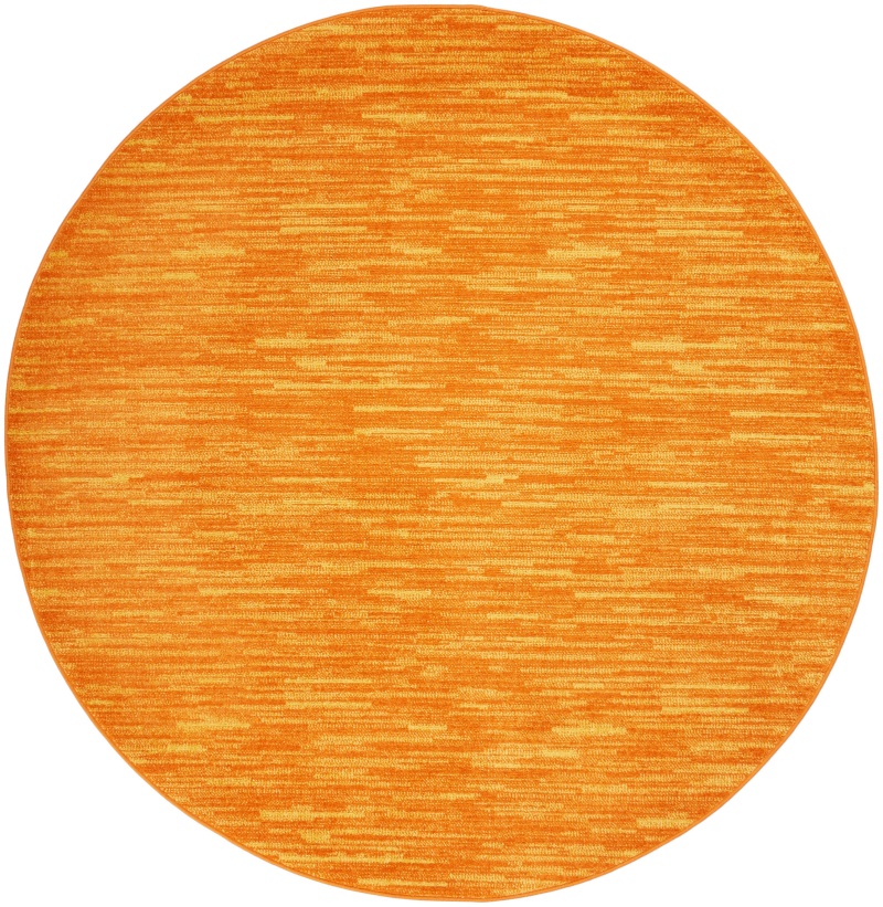 Sunburst Round Polypropylene Outdoor Area Rug