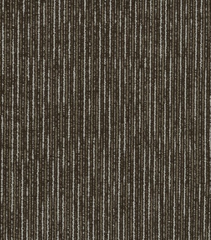 The Shape Of Color Line By Line Espresso Nylon Carpet Tile