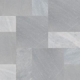 Cosmic Gray Marble Paver Versailles Pattern - Sandblasted - Various Sizes