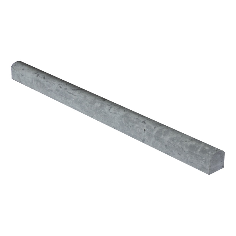 Haisa Blue Marble Liner - 3/4" x 12" Bullnose - Honed