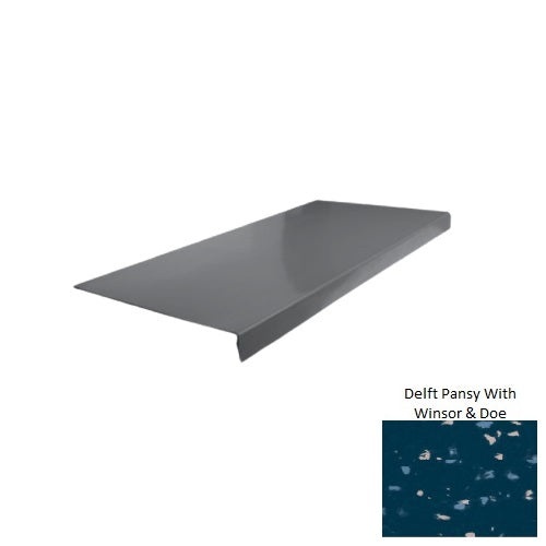 Delft Pansy Smooth Stair Tread 12 1/4" x 72"