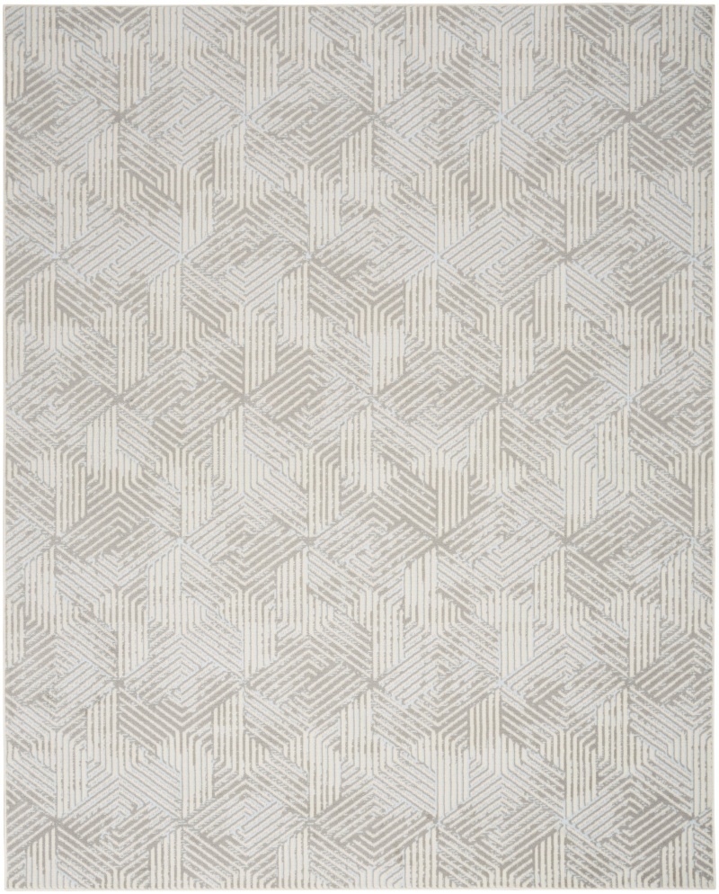 Grafix Grey Grf39 Polypropylene Modern Area Rug – 5 Ft x 7 Ft