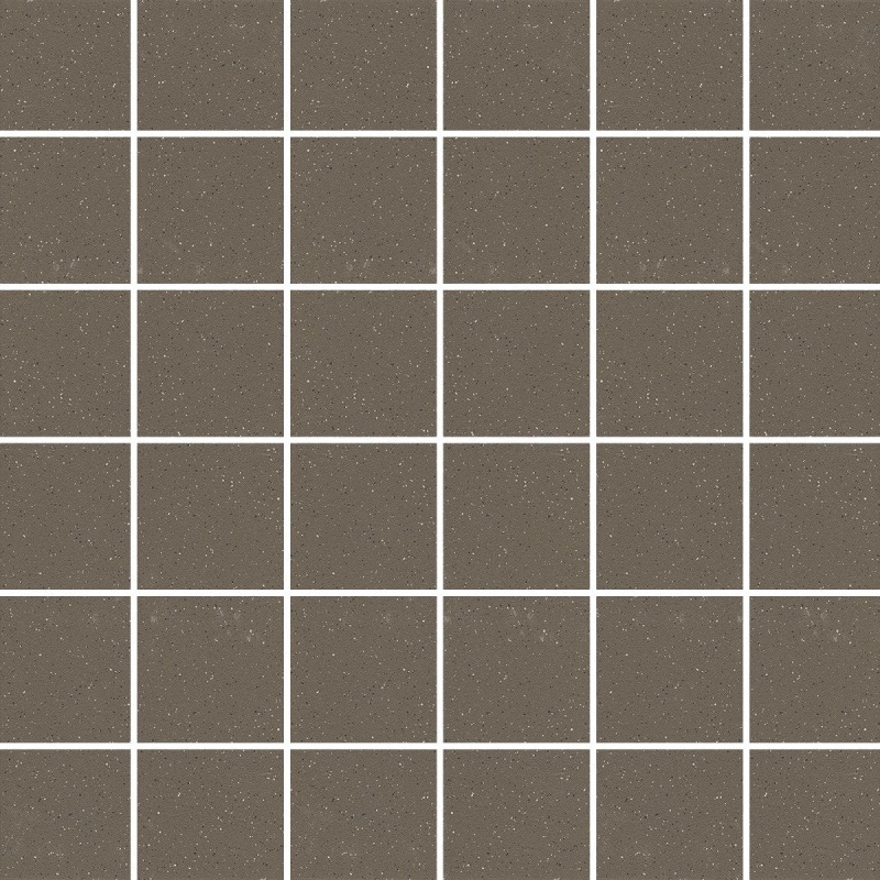 Source Salt & Pepper Taupe Porcelain Mosaic - 2" X 2" - Matte