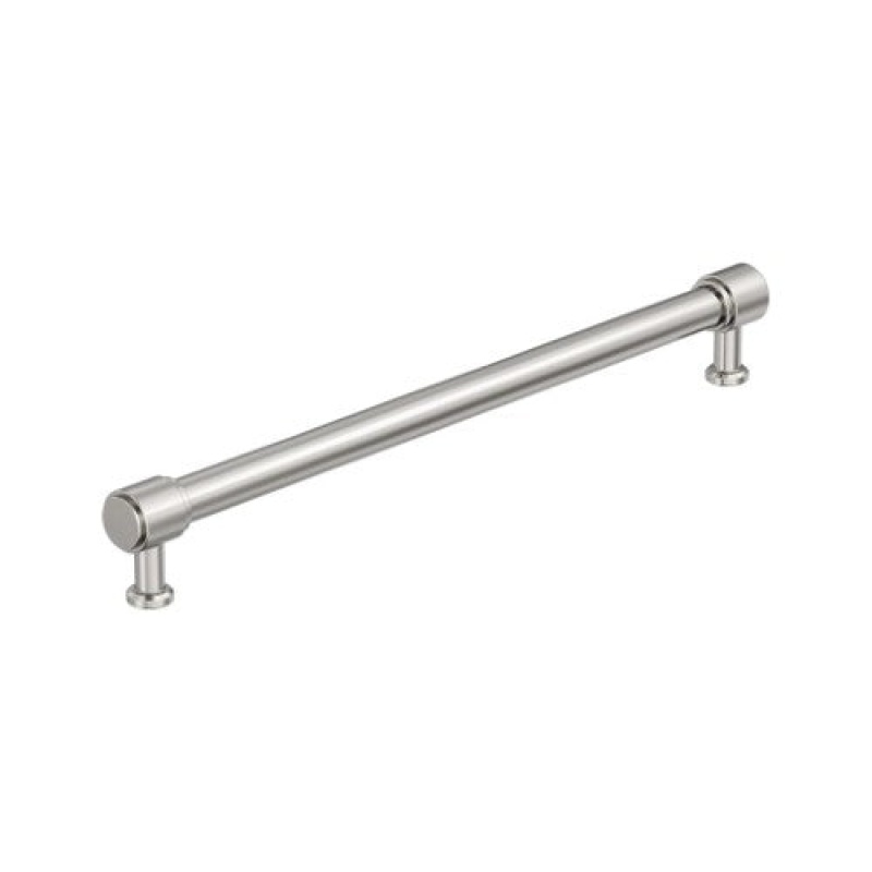 Faircrest Zinc & Steel Bar Cabinet Pull - Polished Nickel