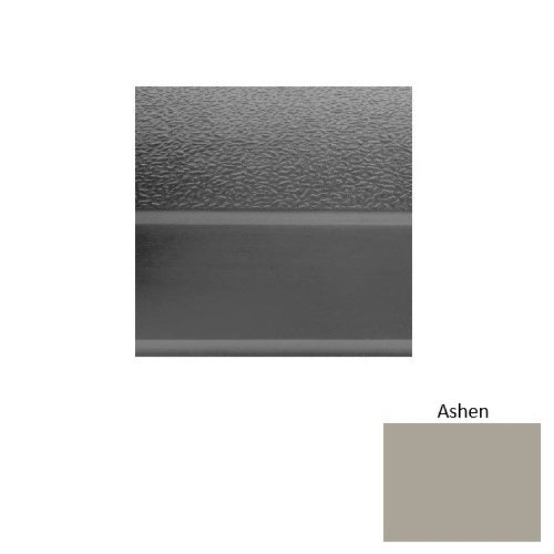 Solid 93 Ashen Textured Rubber Stair Tread with Dupont Kevlar