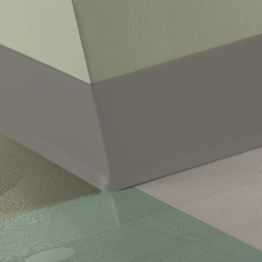 Johnsonite Moon Rock Vinyl Traditional Wall Base - 6" X 48" X 1/8" Toe - Traditional Wall Base