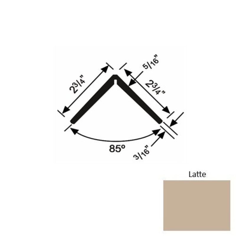 Solid 19Xtr Latte Rubber Corner Guard