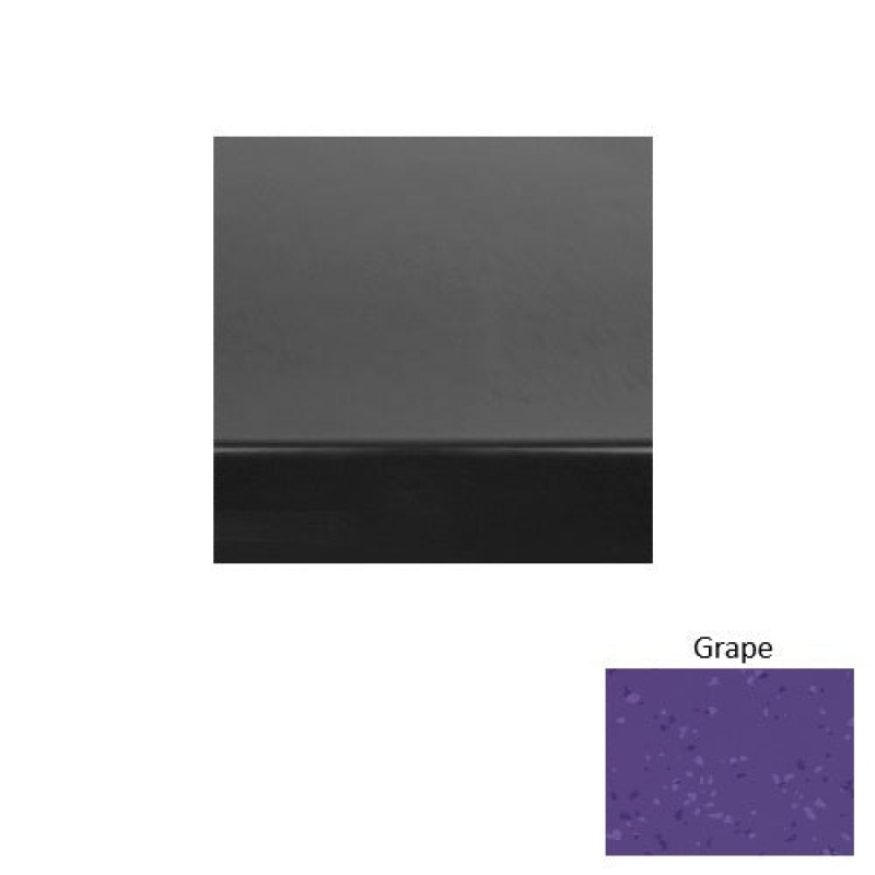 Symmetry 60 Grape Heavy Duty Rubber (Sq) Stair Tread With Dupont Kevlar - Smooth
