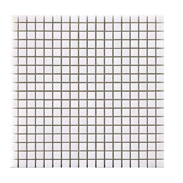 Thassos Marble Mosaic - 5/8" X 5/8" - Natural