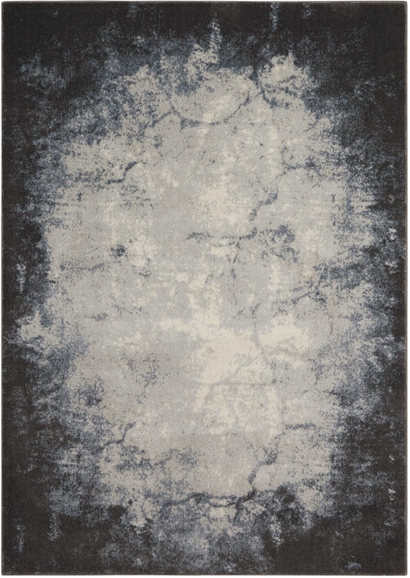 Maxell Ivory / Grey Modern Area Rug