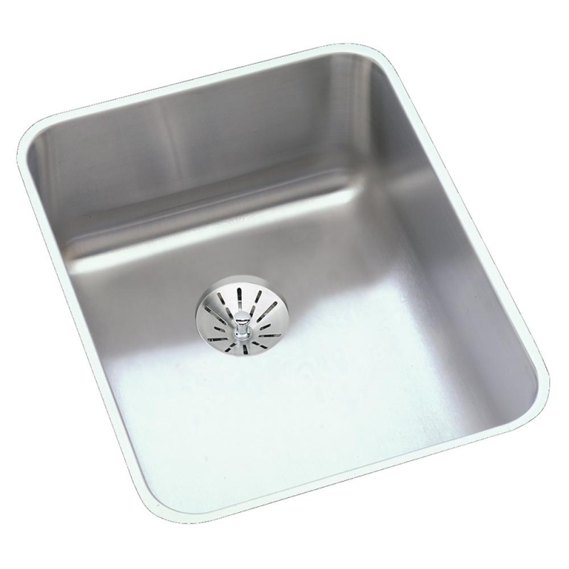 Eluhad141855pd Lustertone Classic Stainless Steel Undermount Single Bowl Kitchen Sink - 16 1/2" X 20 1/2" X 5 3/8" - Stainless Steel