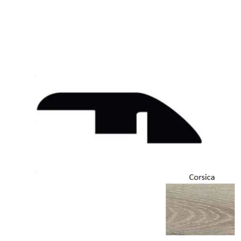 French Islands Corsica Luxury Vinyl Moulding / Trim - 94" Reducer - Aluminum Oxide