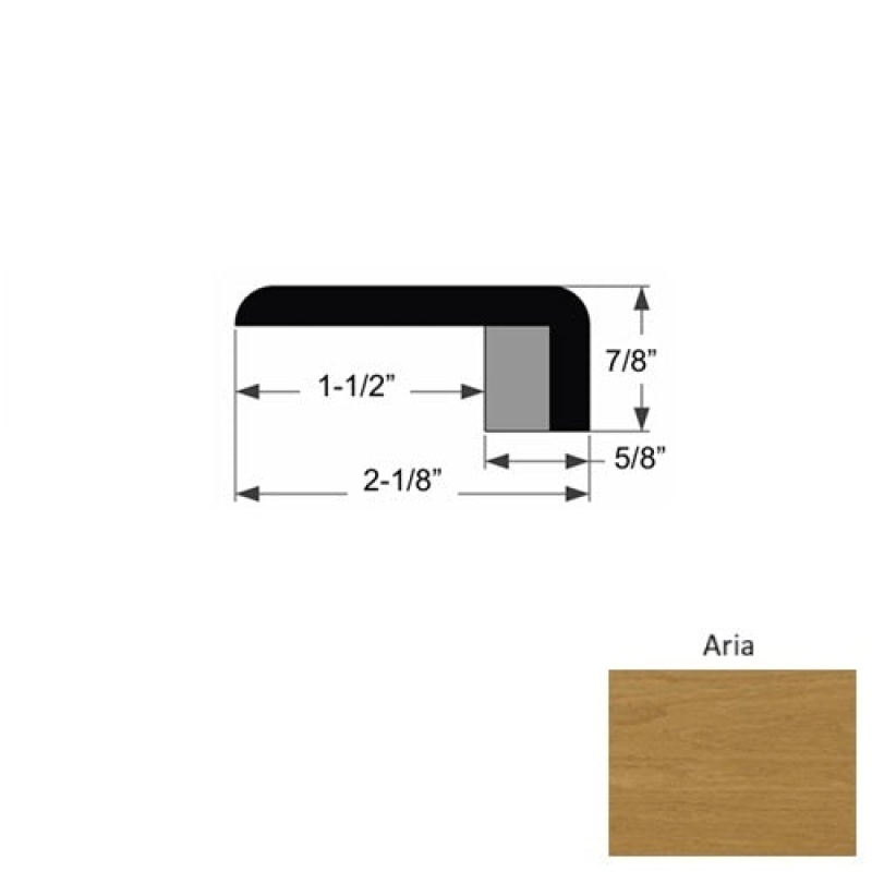 Premio Aria Hardwood Moulding / Trim - 2 1/8" X 86" End Cap - Urethane
