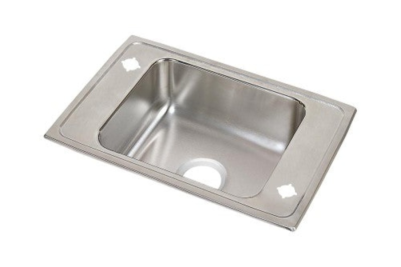 Drkr31192frm Lustertone Classic Stainless Steel Drop In Single Bowl Kitchen Sink - 31" X 19 1/2" X 7 5/8" - Stainless Steel