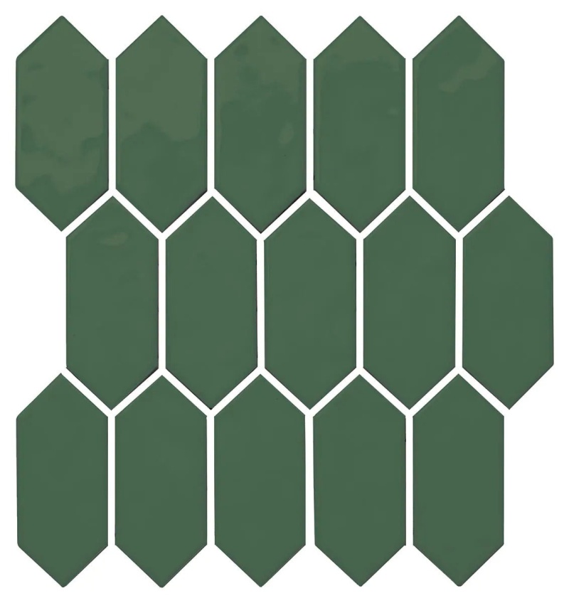 Mythology Cyclade Glossy Ceramic Picket Mosaic