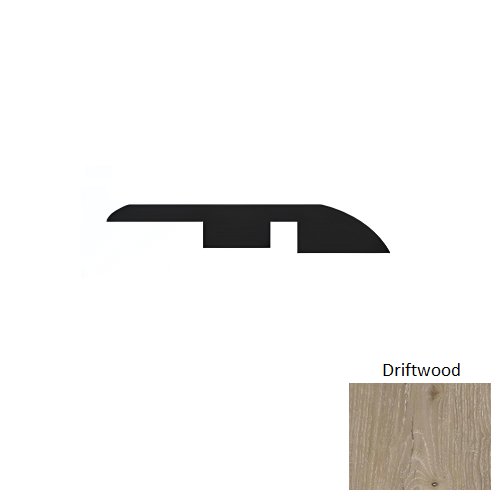 Prime Premium Driftwood Luxury Vinyl Moulding / Trim - 94" Reducer - Embossed
