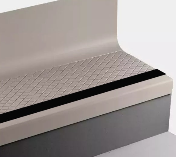 Johnsonite Canvas Diamond Rubber Moulding / Trim Stair Tread