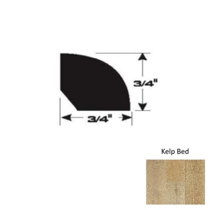 Kelp Bed Hardwood Moulding / Trim - 90" Quarter Round - Ultra Low Gloss Urethane