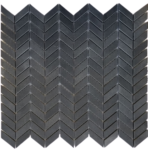 Basalt Dark Basalt Mosaic - Mini Chevron - Honed, Per Pack: 20 Enter Quantity In Sheets
