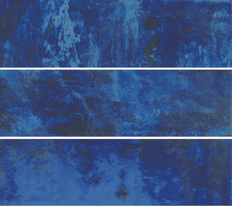 Aquatica Coral Blue Porcelain Tile - Glossy - 6" X 20"