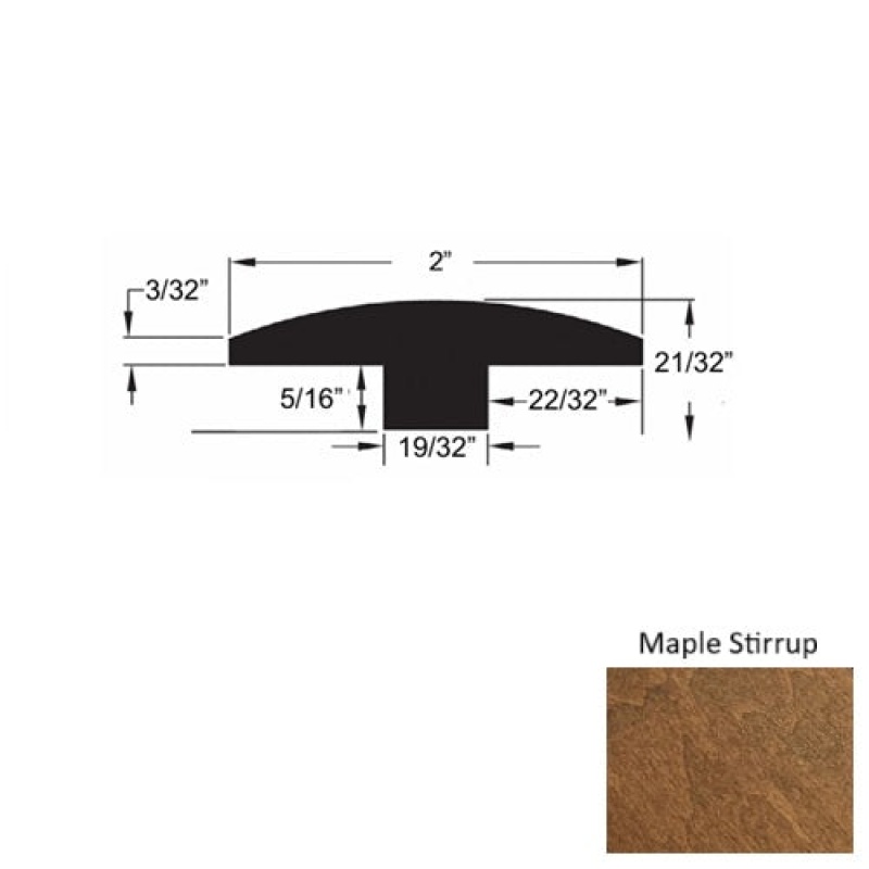 Camino II Maple Stirrup Hardwood Moulding / Trim