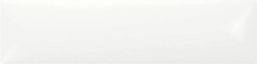 Esenzia White Pillow Ceramic Tile - Glossy - 3" x 12"