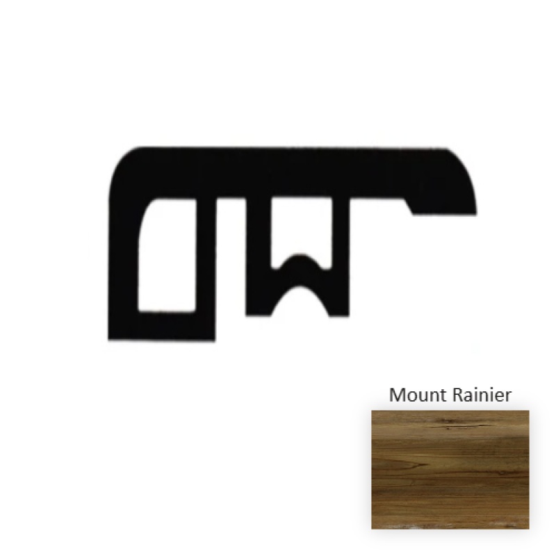 Sierra Mount Rainier Luxury Vinyl Moulding / Trim - 94.5" End Cap - Embossed