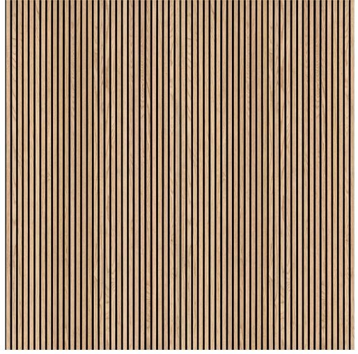 Acoustic Wood Slat Panel Natural Wood Slat Panel - Low Gloss - 9.5" X 94.5"