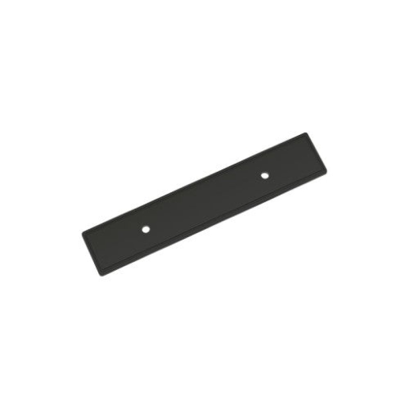 Thoreau Zinc Pull Cabinet Backplate - Matte Black