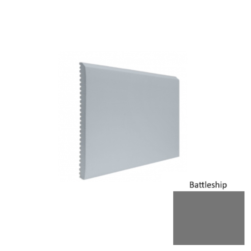 Contours #65 Vertical Battleship Rubber Profiled Wall Base - Satin