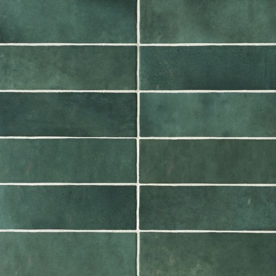 Cloe Green Ceramic Tile - Glossy