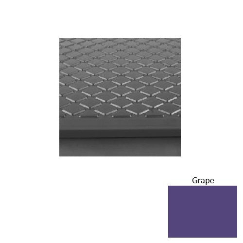 Solid 30 Grape Diamond Rubber (Sq) Stair Tread With Dupont Kevlar - Textured
