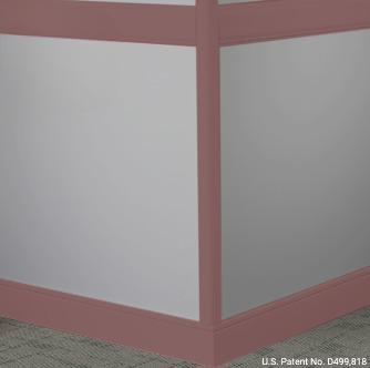 Johnsonite Misted Plum Rubber Chair Rail Moulding