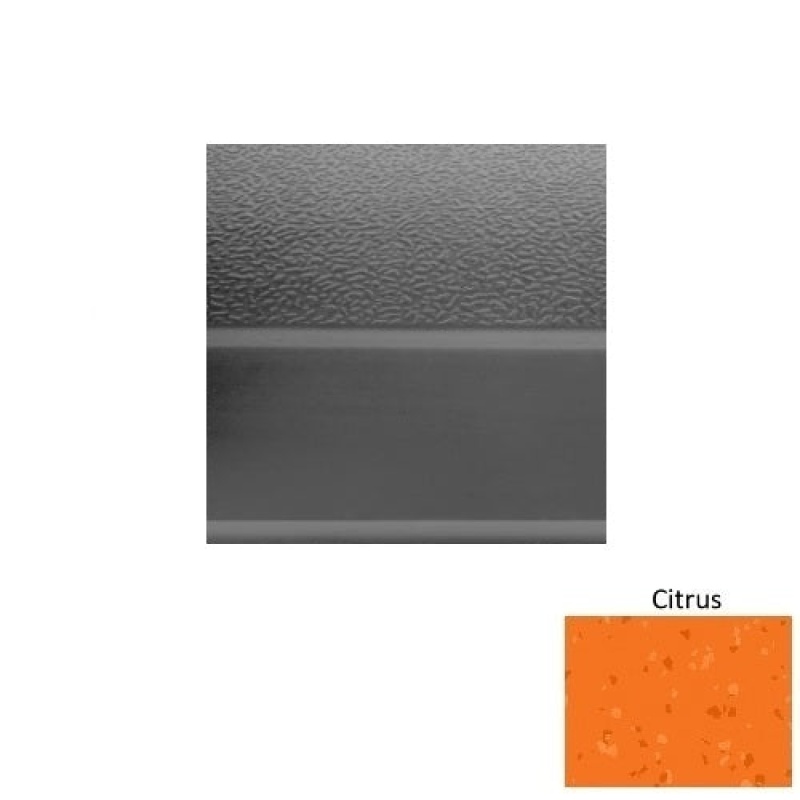 Symmetry 93 Citrus Rubber (Sq) With Galley Red Abrasive Strip Stair Tread With Dupont Kevlar - Textured