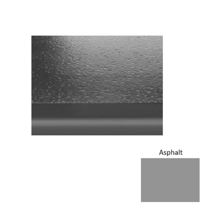 Solid 99 Asphalt Hammered With 2" Nose Rubber (Sq) Stair Tread - Hammered
