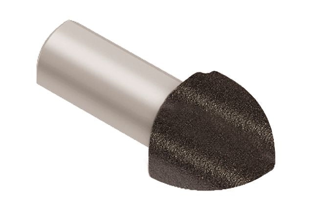 Rondec 90 Degree Outside Corner Metal Tile Edging Trim - Dark Anthracite Color Coated Aluminum