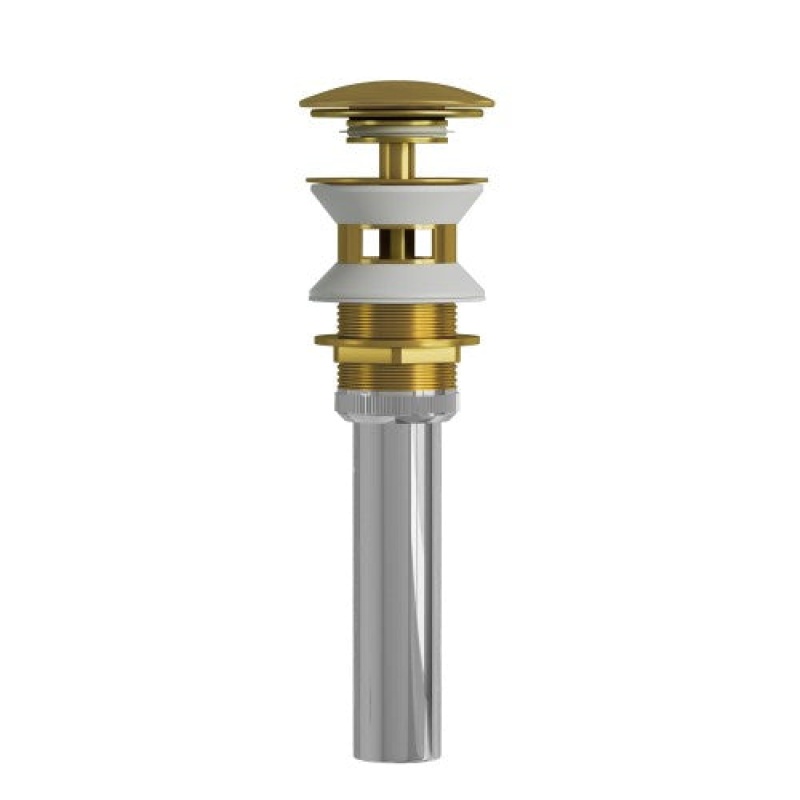 Bathroom Sink Pop Up With Overflow - Gold - 9"