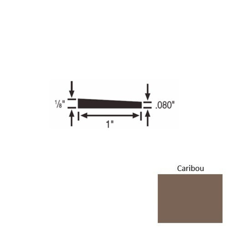 Solid 59 Caribou Rubber Reducer Strip