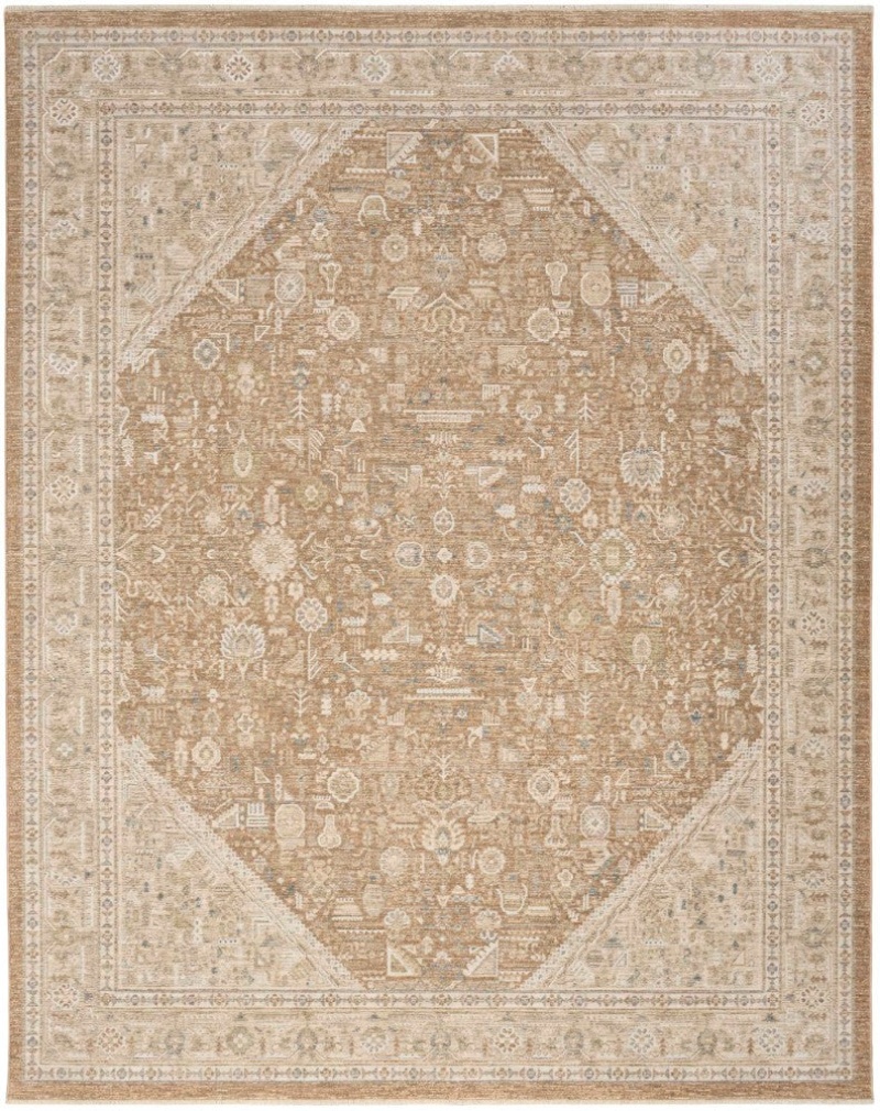 Nourison Retreat Mocha Traditional Area Rug, 8 Ft X 10 Ft