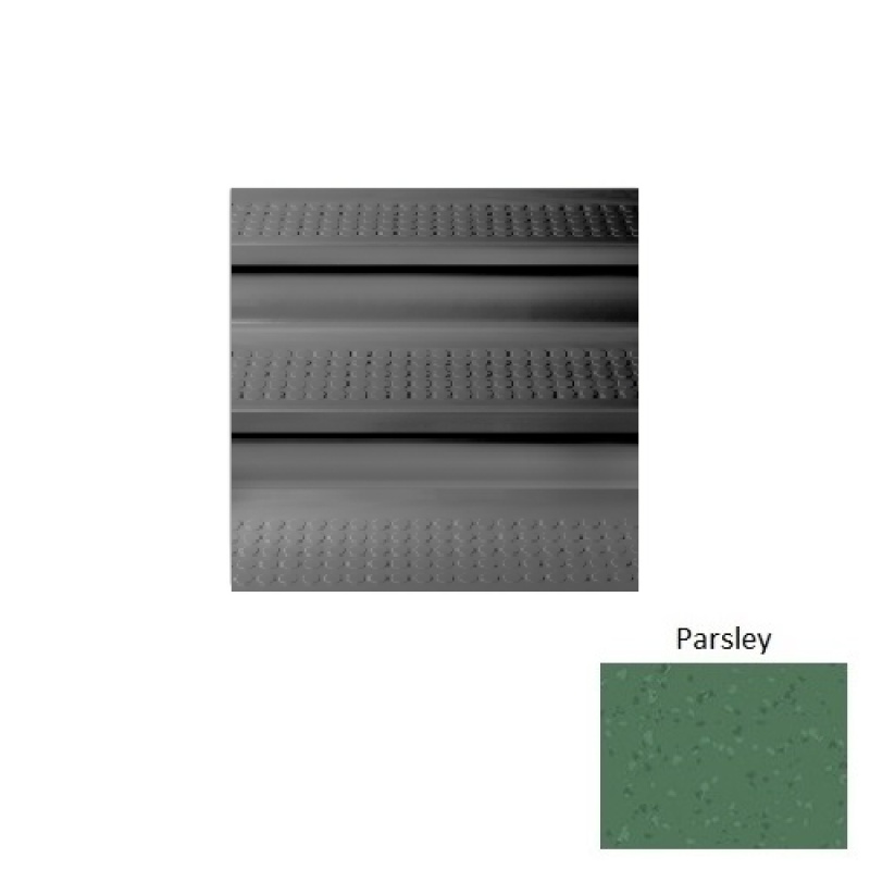 Symmetry 98 Parsley Vantage Raised Circular Rubber (Sq) Stair Tread - Textured