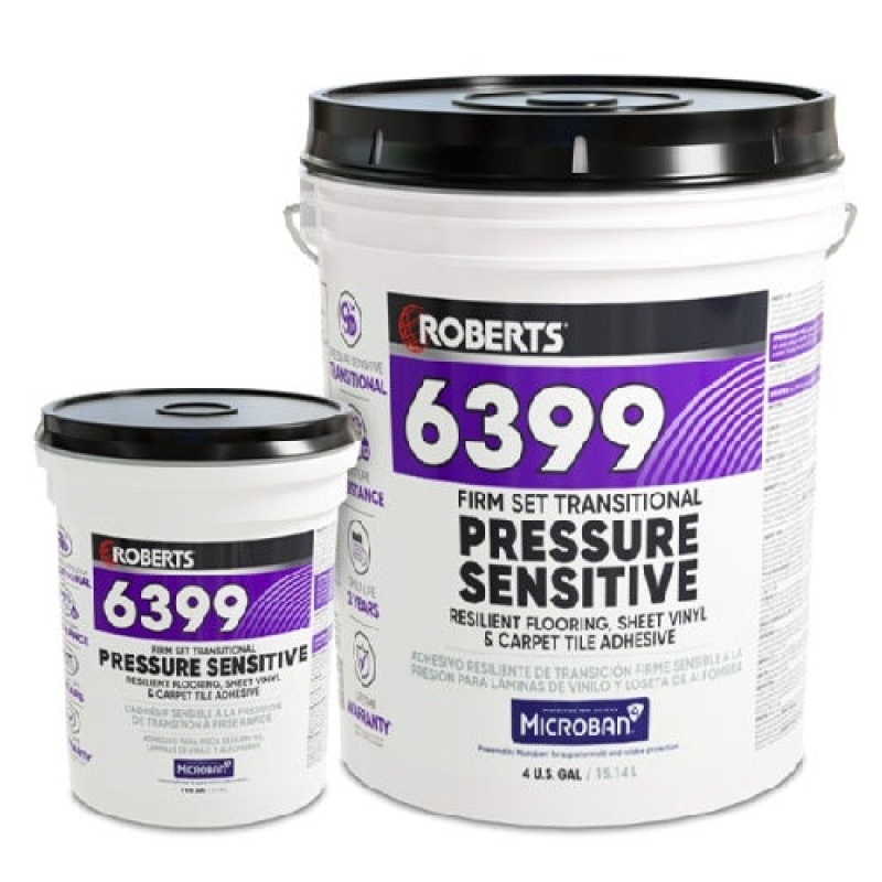 Roberts 6399 Firm Set Transitional Pressure Sensitive Off White Adhesive - 43 Lbs - 43 Lbs