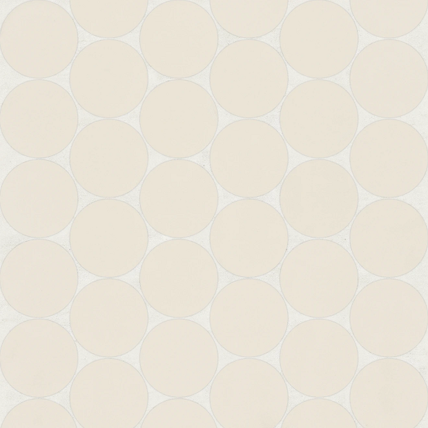Marin Sand Dollar Porcelain Mosaic - 2" x 2" Penny Round - Matte