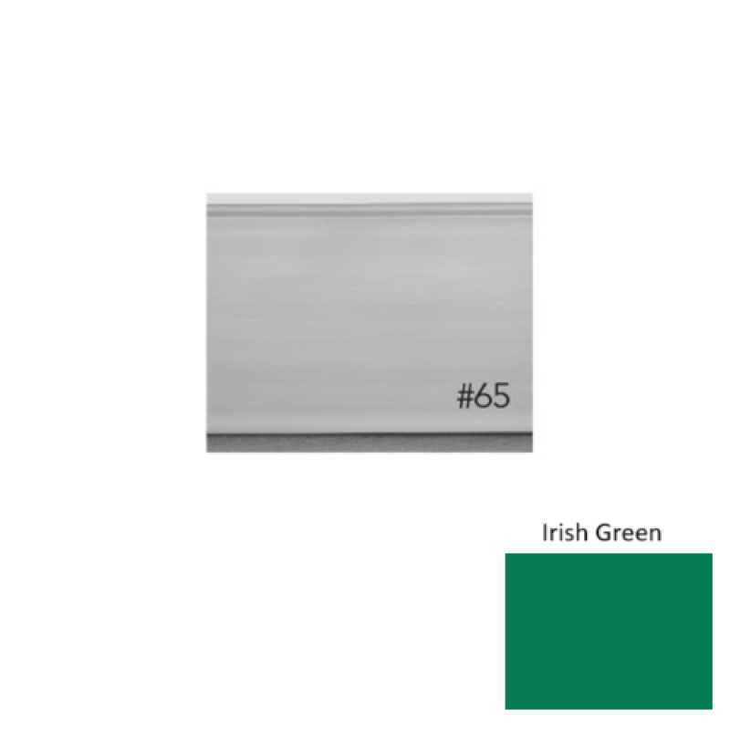 Pinnacle Plus #65 Vertical Irish Green Rubber Wall Base - 4 5/8" X 8 Ft