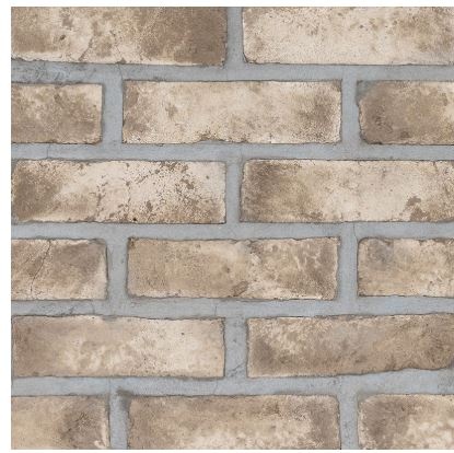 Brickstacks Doverton Gray Brick Clay Tile - Natural - 2.25" X 7.5"